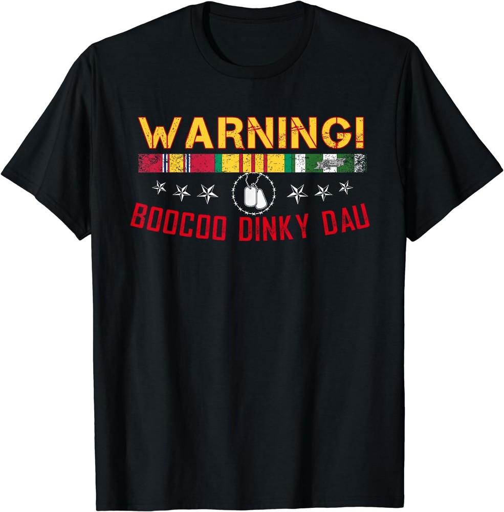 

Vietnam Veteran Shirt Boocoo Dinky Dau Tee T-Shirt Size S-5XL Unisex T-Shirt S
