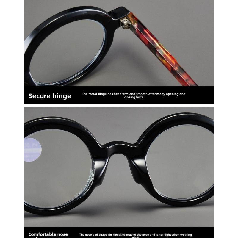 Women's glasses, retro round small frame glasses for men and women