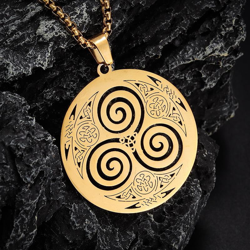 New European and American New Stainless Steel Necklace Mens Pendant Box Chain Necklace Jewelry
