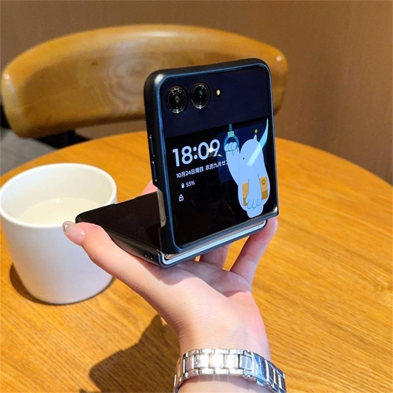 Hülle Für Motorola Razr 70 60 50 Moto Razr 2026 2025 2024 Hülle Mode PU Leder Silikon Handy Rückseite Stoßfester Stoßfänger