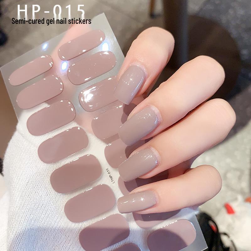 

Водонепроницаемые УФ-гель-наклейки для ногтей второго поколения - Полное покрытие, Стойкий кремовый стиль