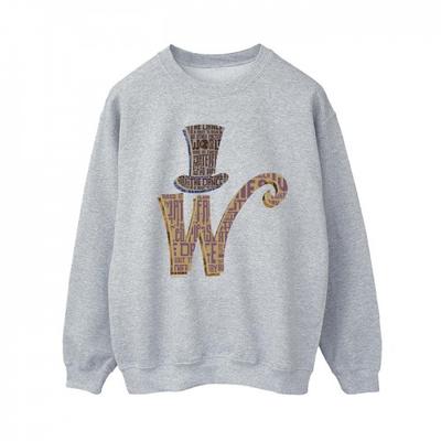 Willy Wonka Damska/Damska Bluza z Czapką z Logo W