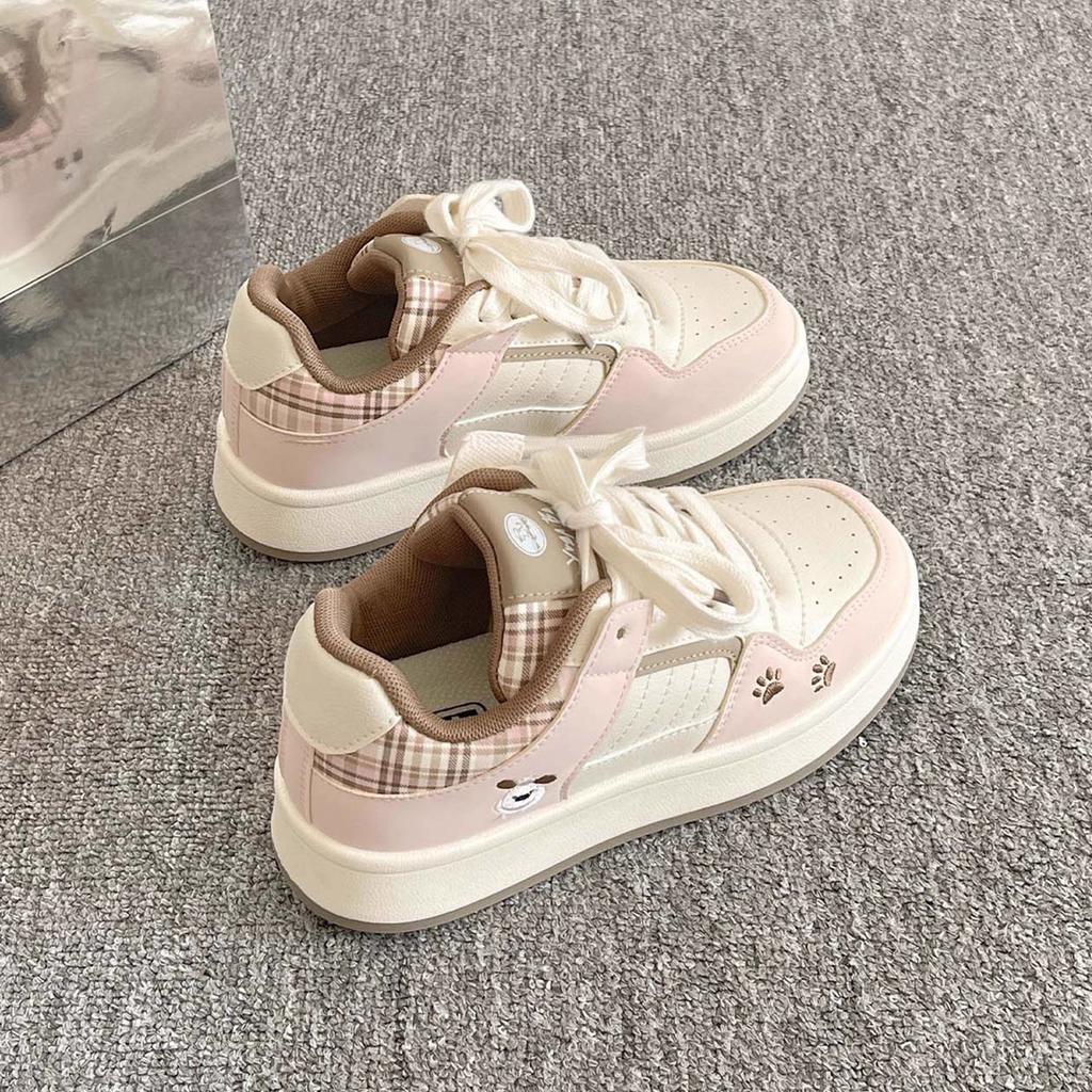 Dopamine Breathable 22 Spring and Autumn New Cute Bread Casual Shoes Student Sports Shoes Board Shoes