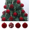 9/12/30 Pcs/set Hollow-out Xmas Tree Hanging Pendant 6/8cm Xmas Ornament Ball  Xmas Tree