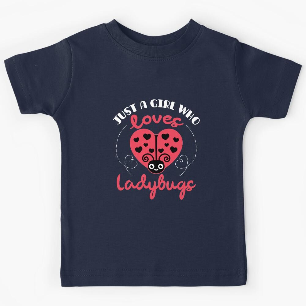 Just a Girl Who Loves Ladybugs Kids T-Shirt 170