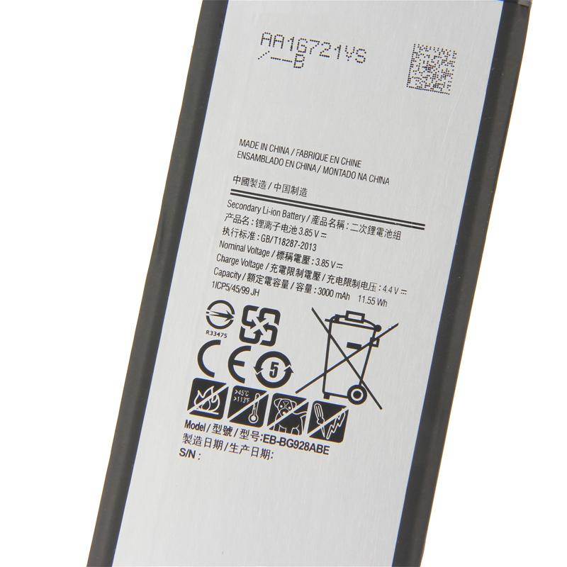 Original High Quality EB-BG928ABE Battery For Samsung GALAXY S6 SM-G9280 G928F G9287 G928V 3000mAh