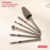 6Pcs Diamond Sand Nail Drill Bits Multi Functional Cuticle Polishing Set for Electric Manicure File Nail Care Routine Use