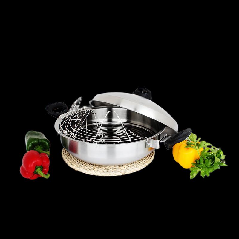 Triceratops Queen 35CM Stainless Steel Wok
