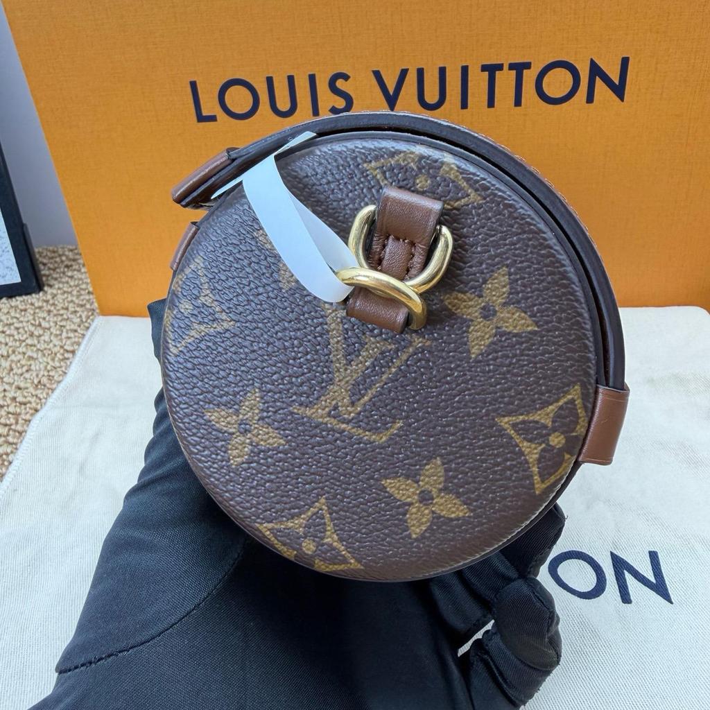 [Używany] Papillon Trunk Monogram Chain Zapięcie S-Lock Płótno powlekane ze skórzanymi wykończeniami Torba na ramię - Doskonały #1NXJG26