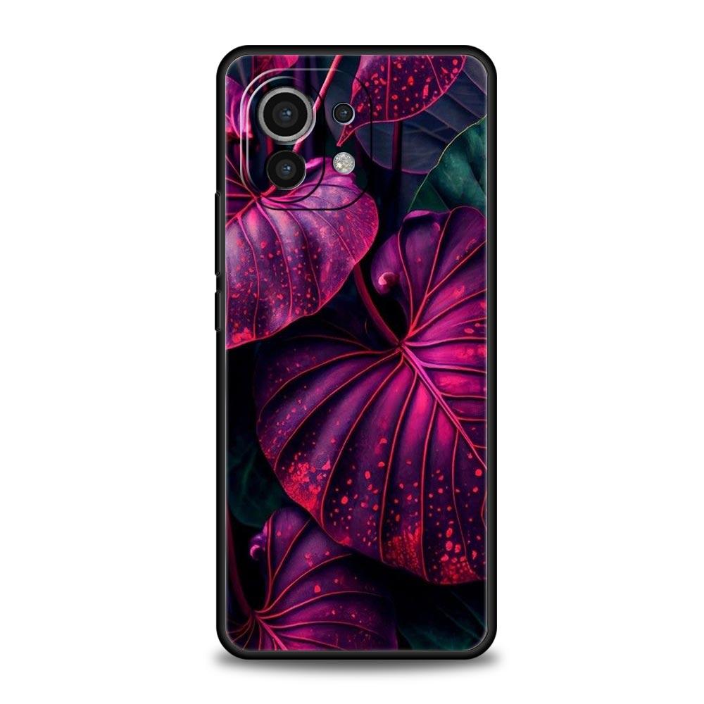 

Чехол для телефона Cover для Xiaomi Mi 17 15 14 13 12 11 Ultra 15T 14T 13T 12T 11T Pro Lite 5G Мягкий ТПУ Capas Цветные Листья Fundas Сумка Xiaomi 12T