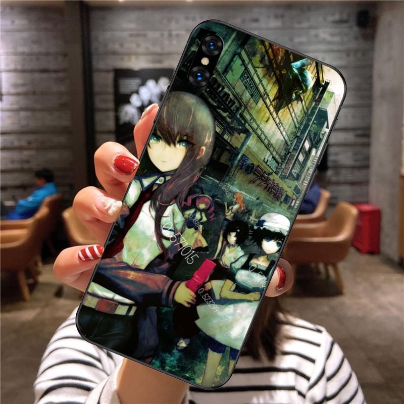 Steins Gate Anime Phone Case For Xiaomi Mi 12 11T 10T 9T Lite Pro Ultra Note 10 Poco F3 F4 X4 GT Soft Black Phone Cover