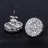 Huitan High Quality Stud Earrings with Brilliant Fireworks Shape CZ Jewelry Engagement Wedding Earrings for Women Girls