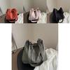 Trendy Women's Casual Tote Bag Spacious Bucket Bag With Soft Feel And Stylish Design For Commuting