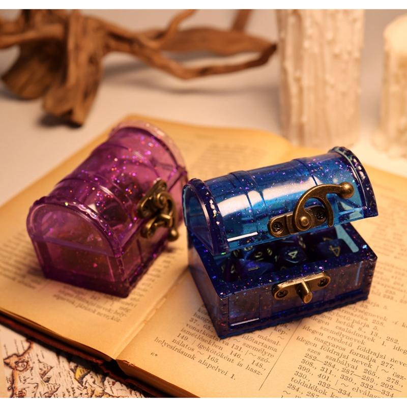 Diy Crystal Drop Glue Organizer Mold Container Resin Molds Storage Box Silicone Mold for DIY Epoxy Trinket Holder
