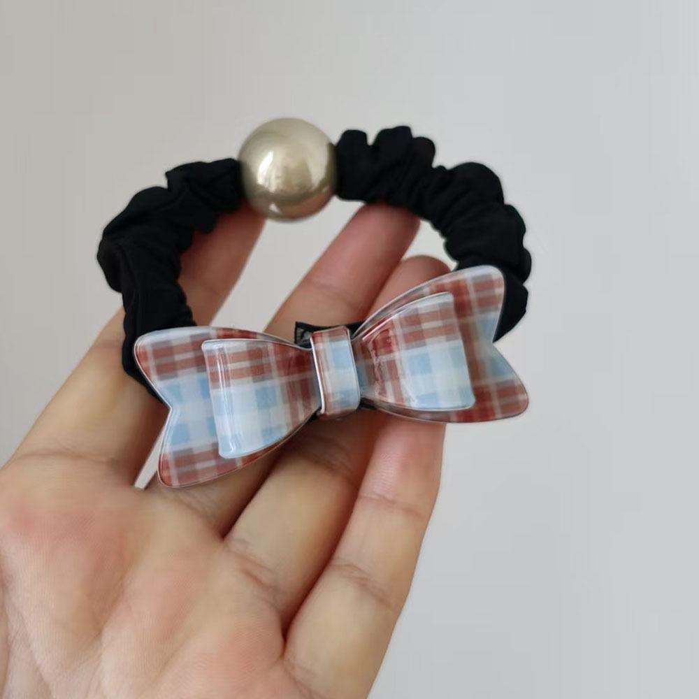 Korean Trendy Striped Bow Hair Clip for Girls