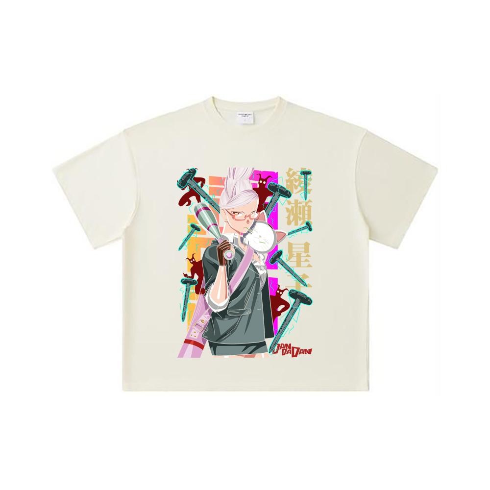 

260 GSM Double Yarn 32 Count 100% Cotton Dandadan V33 Seiko Print Unisex Heavy Cotton T Shirt S
