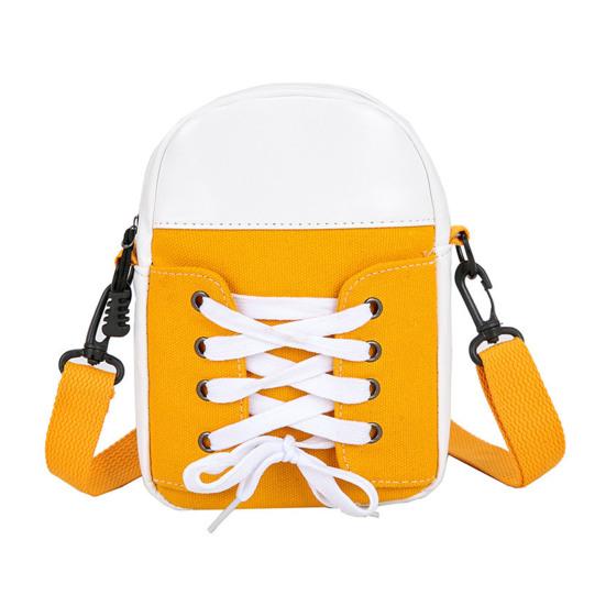 Women Canvas Crossbody Bag Casual Small Shoulder Bag Canvas Shoe Design Crossbody Purse for Daily Life Travel Commuting