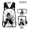 Klassisch Neuheit Zatch Bell Anime 3D-Druck 3 Stück/Set Schüler Rucksäcke Laptop Tagesrucksack Rucksack Schräg Schultertasche Federmäppchen