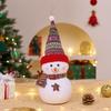 Christmas Snowman Plush Ornaments and Santa Doll Photo Props for Store Displays