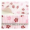 Miyamoto Tenugui Cotton Towel, Striped Sakura, 33cm x 90cm, Pink, MYM33043, 100% Cotton, Made in Japan