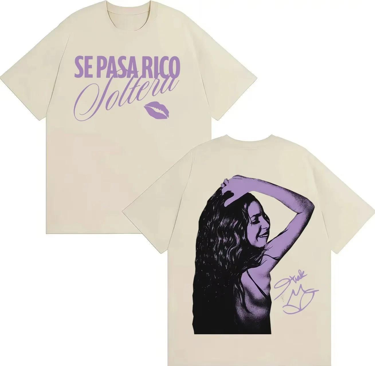 

Rapper Shakira Trendy Tees Crewneck Tshirts Unisex Women Gothic Cotton Casual Y2K Short Sleeve Top Summer Fashion Streetwear S