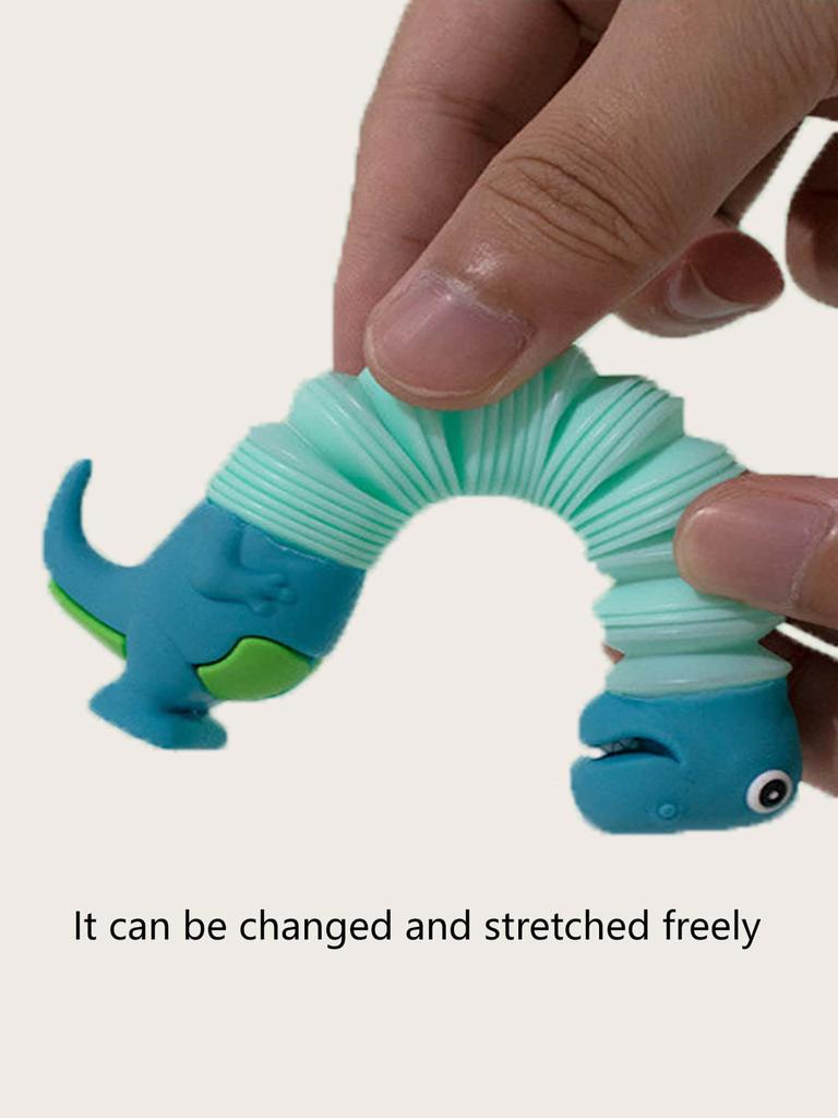 1pc-Adjustable length of telescopic pull tube, suitable for cat toy cartoon dinosaur shape