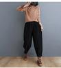 Pantaloni Harem in Velluto a Coste Viola Ispessiti Foderati in Pile da Donna per Donne di Mezza Età Stile Invernale Pantaloni Peonia della Mamma