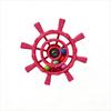 Colorful Beads Parrot Spinner Rattle Toy Rudder Shaped Plastic Bird Cage Toy Rattle Bite Resistant Bird Exercise Toy
