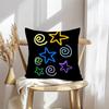 Abstract Star Art Cushion Cover Soft Plush Throw Pillow Cover | Double-Sided Decorative Cushion Case | Sofa Bedroom Home Decor