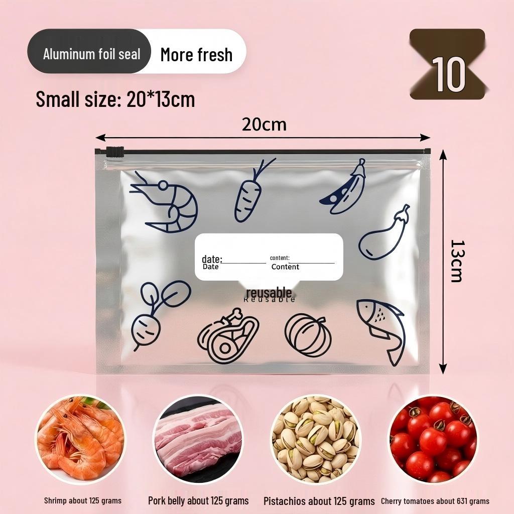 Food-Grade Aluminum Foil Zipper Bag for Freezing and Fresh-Keeping