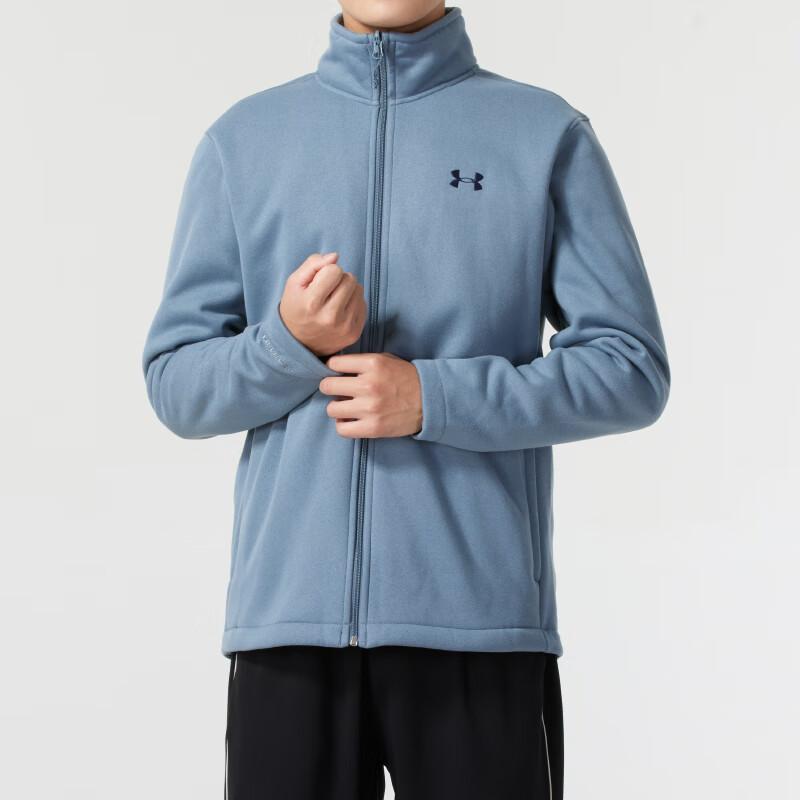 Under Armour Comfortable Hooded Zipper Three-In-One Windbreaker Men Jackets Blue 1300663-411
