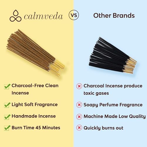Calmveda Forest Eucalyptus Incense Sticks - 80 Charcoal Free Incense Sticks