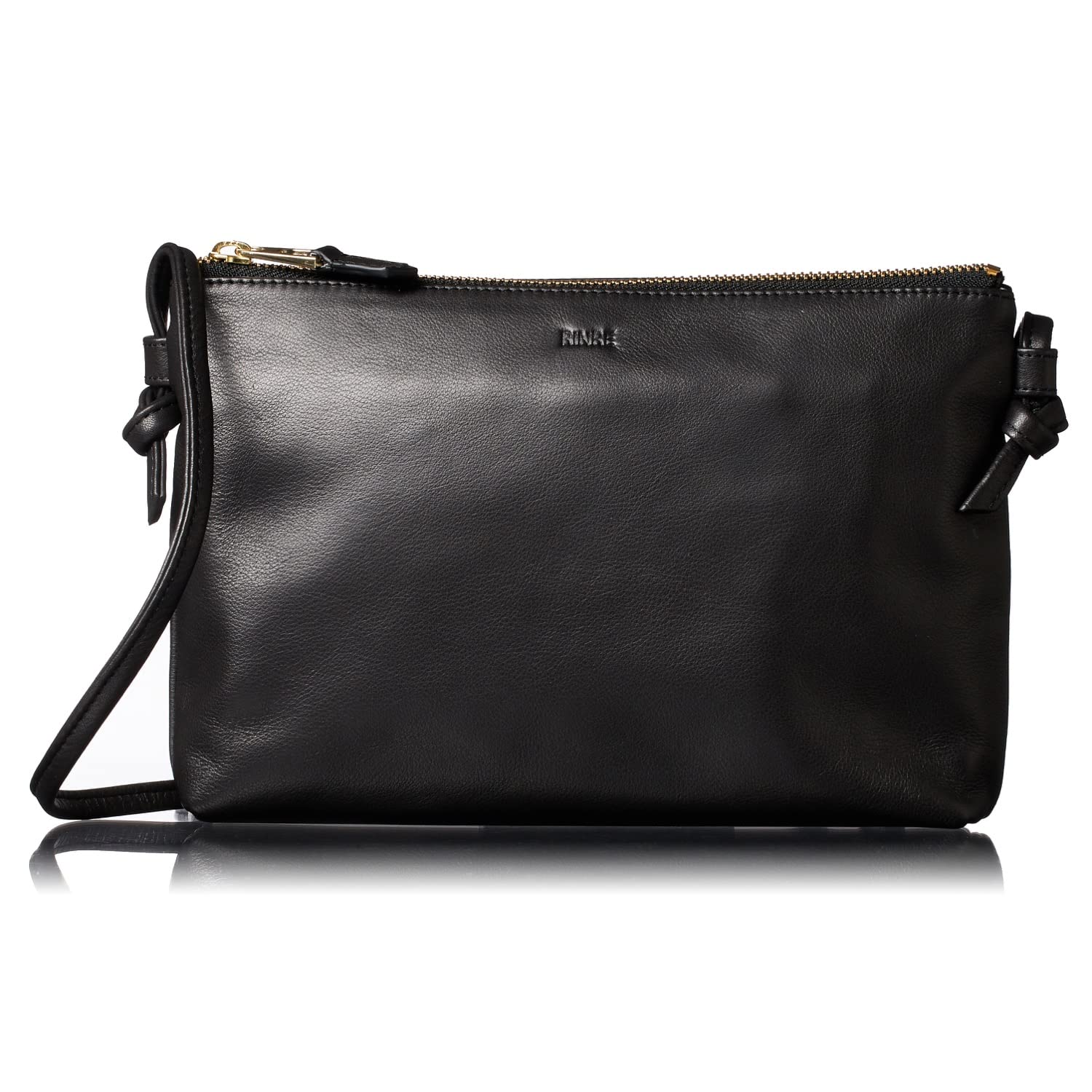 

Женская сумка через плечо RINRE, Маленькая, Crossbody, Натуральная Итальянская Кожа, Легкая, Название Бренда (Корвино Черный)