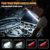High Lumen Rechargeable LED Work Light Magnetic Flashlight with Swivel Base 360°Hook Waterproof for Car Repair Camping Emergency