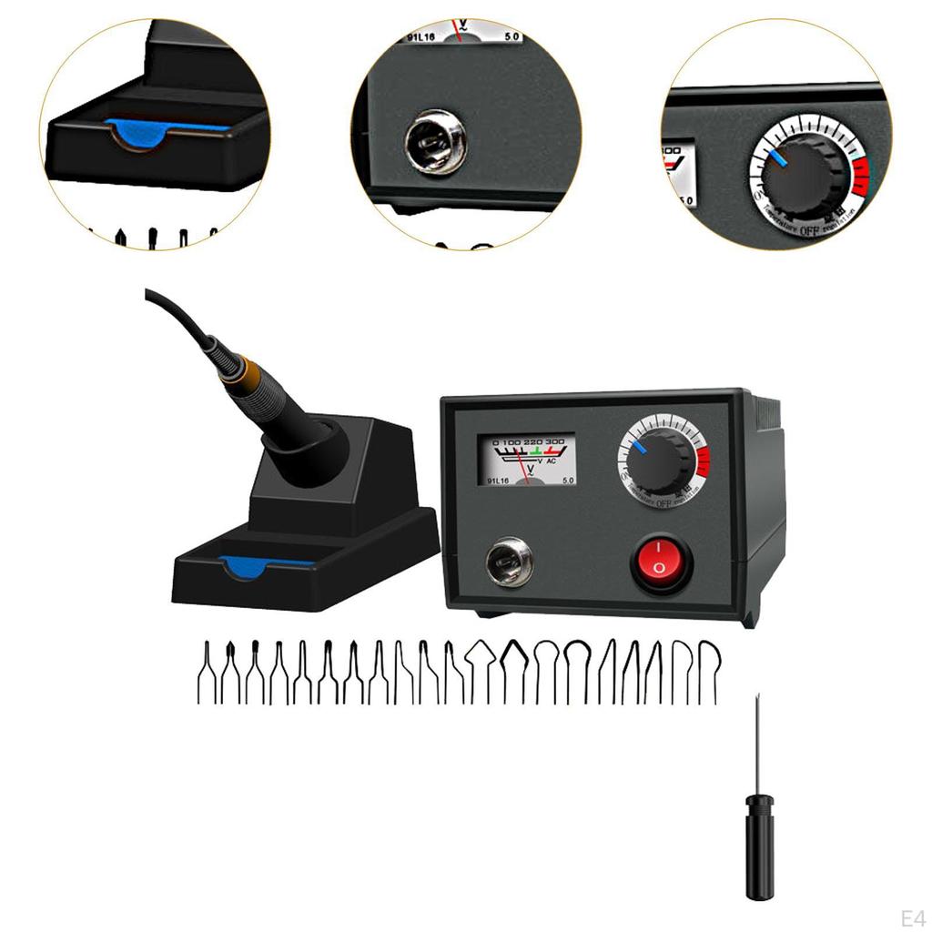 Brandmalerei-Werkzeug, professionelles Holzbrennen zum Schnitzen, Reparieren von Lederstifthalter A