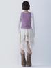 Cecese Lace Up Lace Skirt Ivory