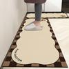 Kitchen Floor Mat Cute Style Cartoon Puppy Long Strip Decorative Carpet Non-slip Oil-proof Foot Mats Pvc Leather Waterproof Rug