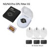 For DDPAI Dash Cam Mola N3 HD Lens Dust Protection Anti Glare CPL Filter for DDPAI N3 Pro Static Sticker