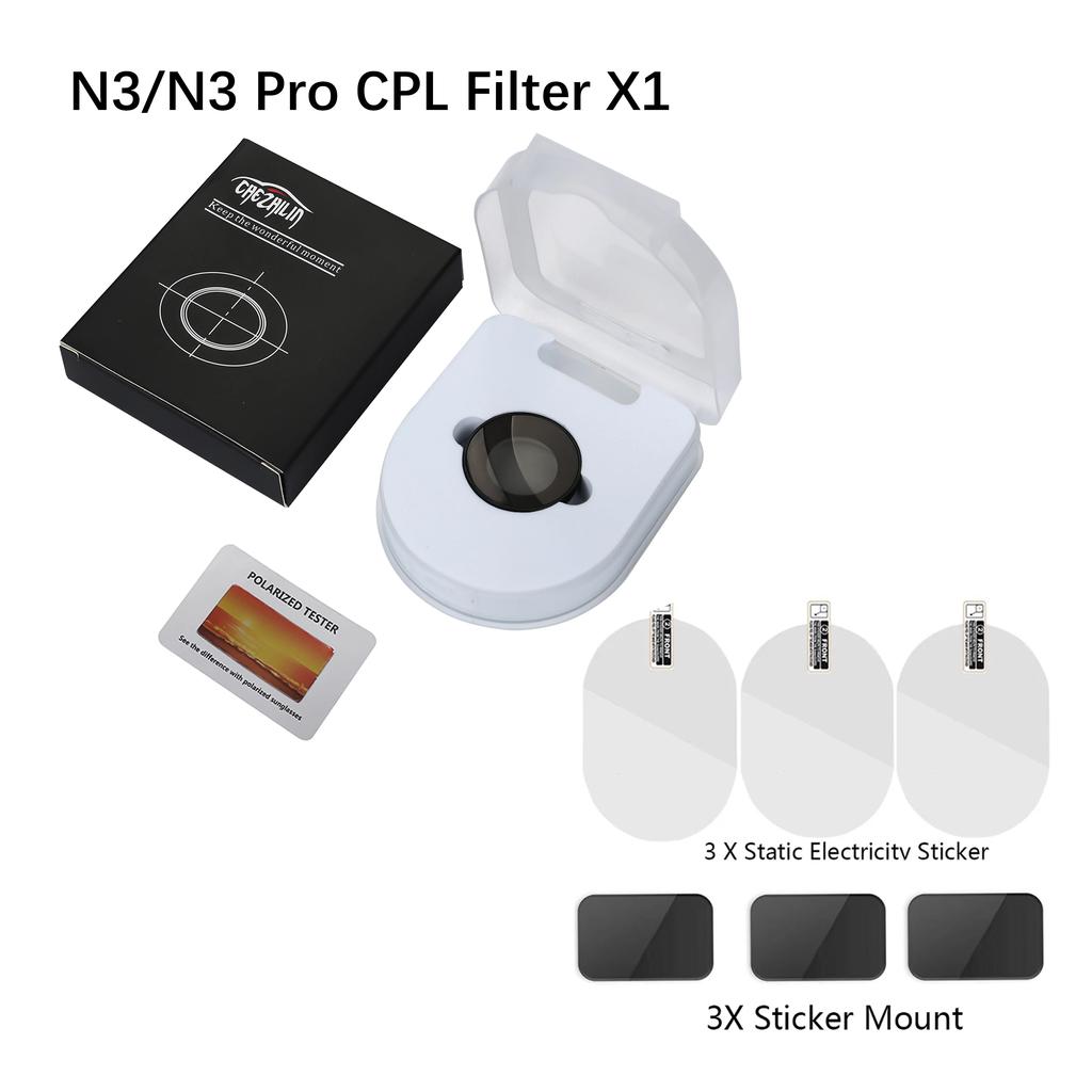 For DDPAI Dash Cam Mola N3 HD Lens Dust Protection Anti Glare CPL Filter for DDPAI N3 Pro Static Sticker