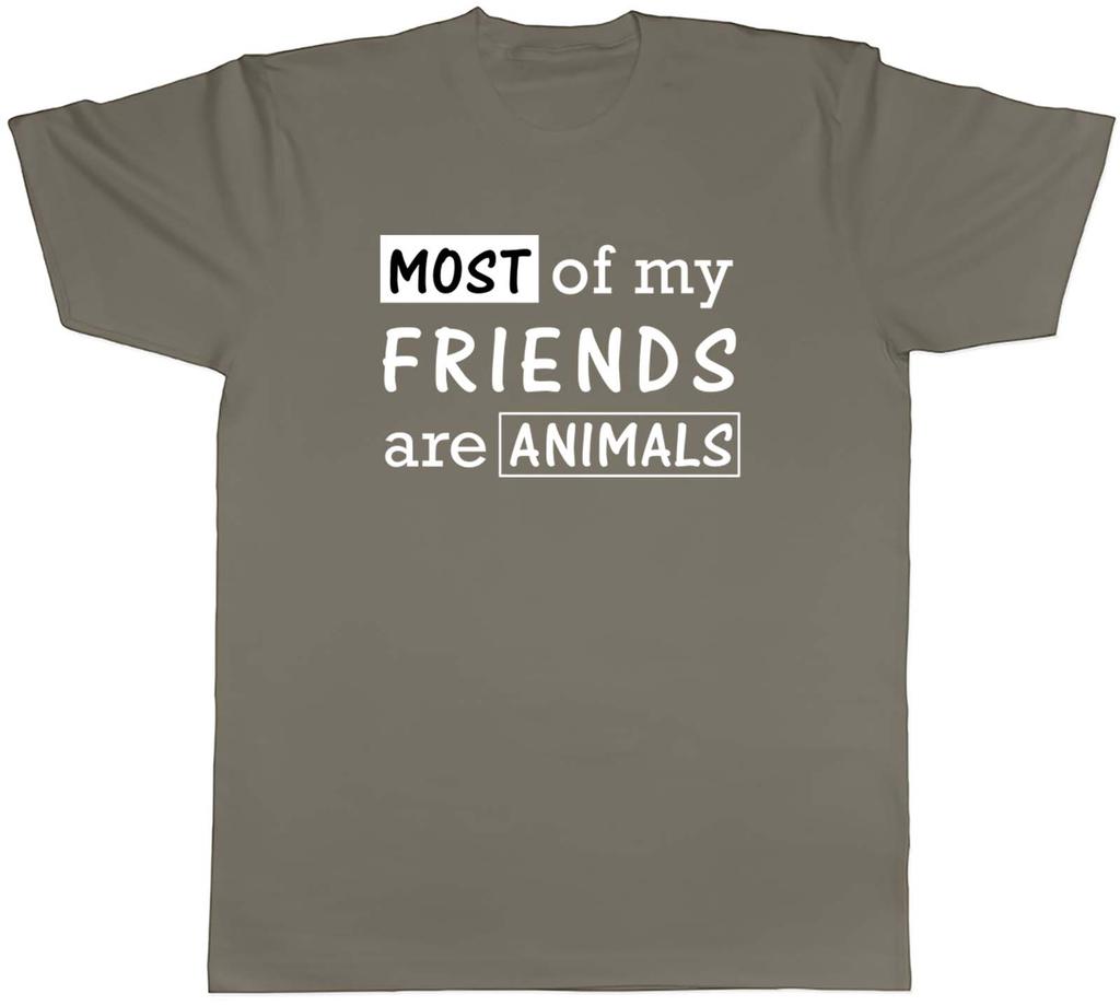 Animal Lover Unisexs TShirt Most of My Friends Are Animals Unisex Tee Gift