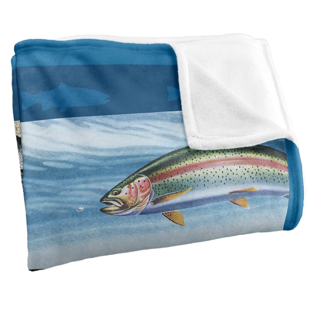 JQ Licensing Silky Scene Fishing Supersoft Blanket