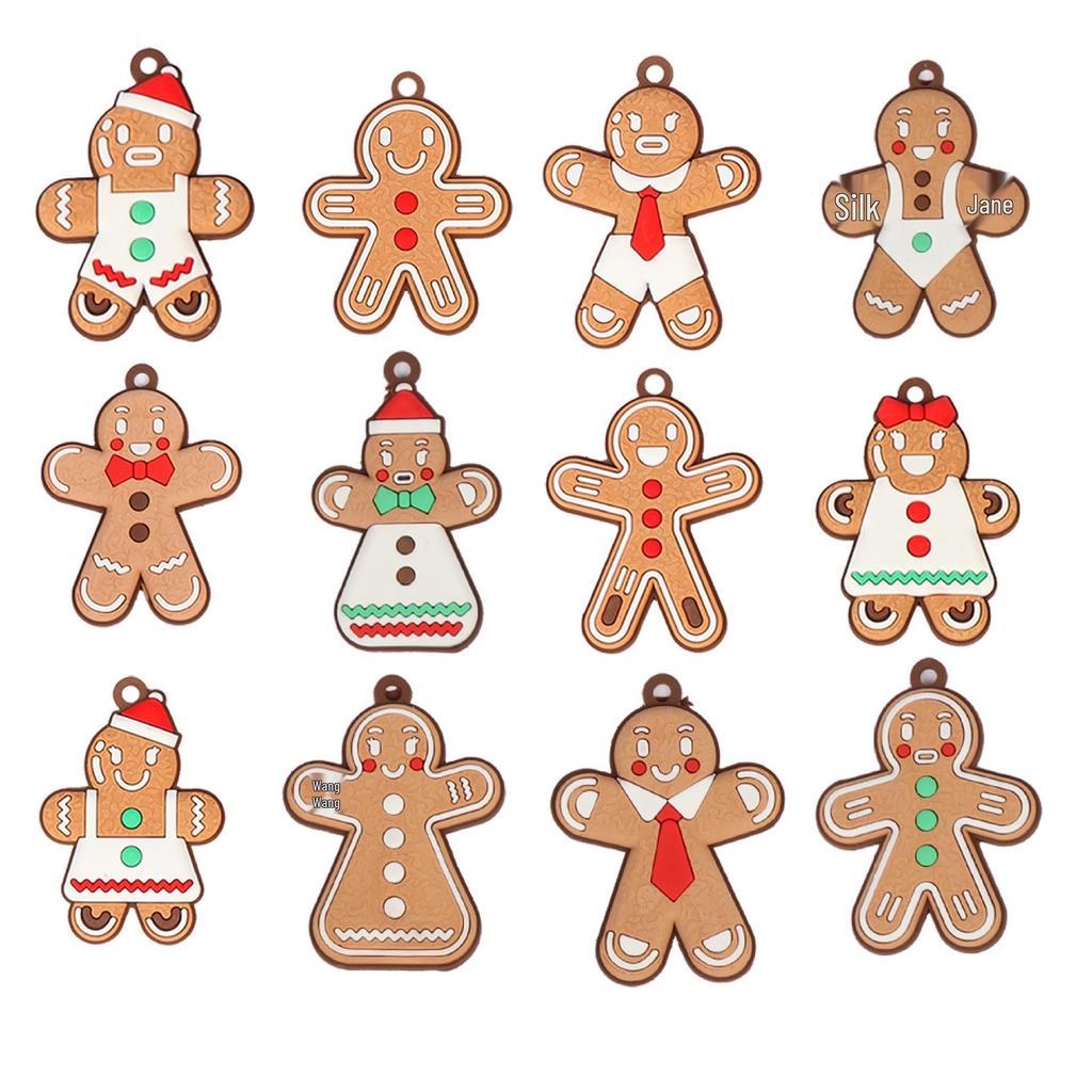2024 Perníček Vločka Ozdoba – DIY Vánoční Párty Dekorace