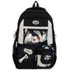 New high-value, fresh and sweet backpack, color-contrasting splicing large-capacity backpack for junior and high school students