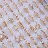 10Pcs Women's pearl ring alloy finger ring retro style jewelry party jewelry