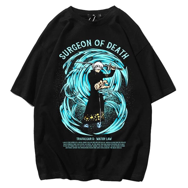 ONE PIECE Maglietta Yamato Figlia di Kaido Pirati Bestia Cotone Manica Corta T-shirt Unisex Stampa di Qualità Comoda per Uomini e Donne