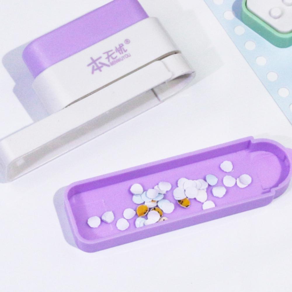 Portable Hand Account Hole Puncher 6mm Standard Hole Punch 5-Hole Paper Punch  DIY Scrapbook