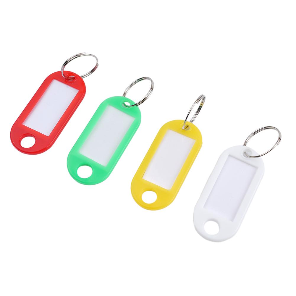 10X Label Keychain Keychain 10pcs 50.0mm X 22.0mm Blue