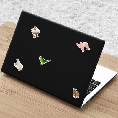 50 Stück DIY Aufkleber Wasserdicht Lichtecht Selbstklebend PVC Niedlich Zoo Serie Wildtiere Aufkleber Laptop Flasche Abziehbild Schulzubehör