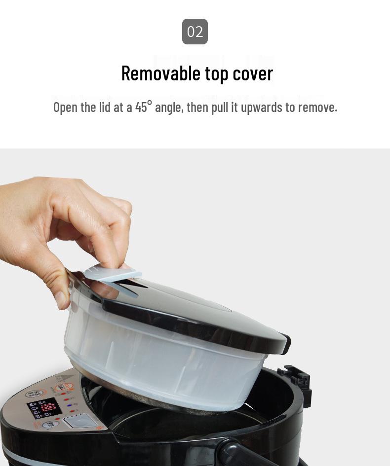 Tieshanjiao Isolierter Edelstahl-Wasserkocher mit Farbbildschirm-Temperaturanzeige.