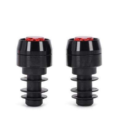 Bike Handlebar End Light Aluminum Alloy 3 Lighting Modes Mini Turn Signal Rear Security Light for Cycling Black